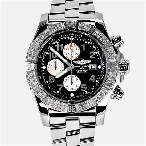 breitling super avenger diamond bezel|breitling diamond watch bezel.